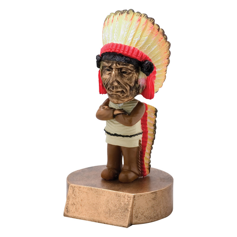 mascot bobble heads indian