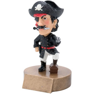 mascot bobble heads pirate