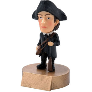 mascot bobble heads patriot
