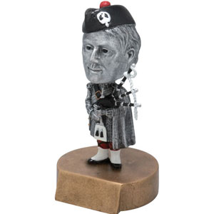 mascot bobble heads scotsman
