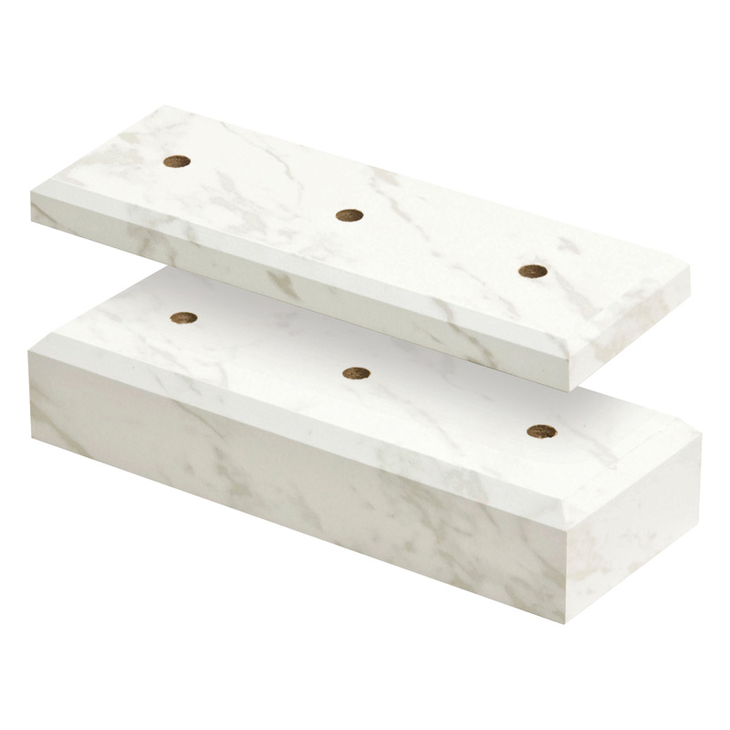 2 palen set wit 7 1 2