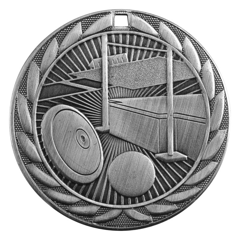 track & field iron  silver