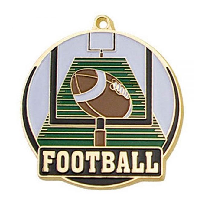 2 gouden emaille voetbal med