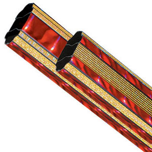 lightning wide red gold 45