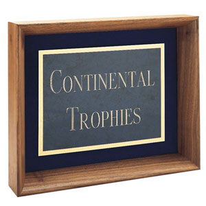 walnut shadow box 7 x9