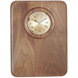walnut clock plaque 9 x12