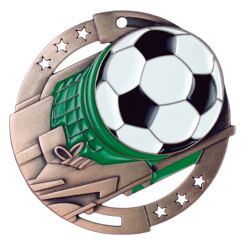 enamel soccer bronze