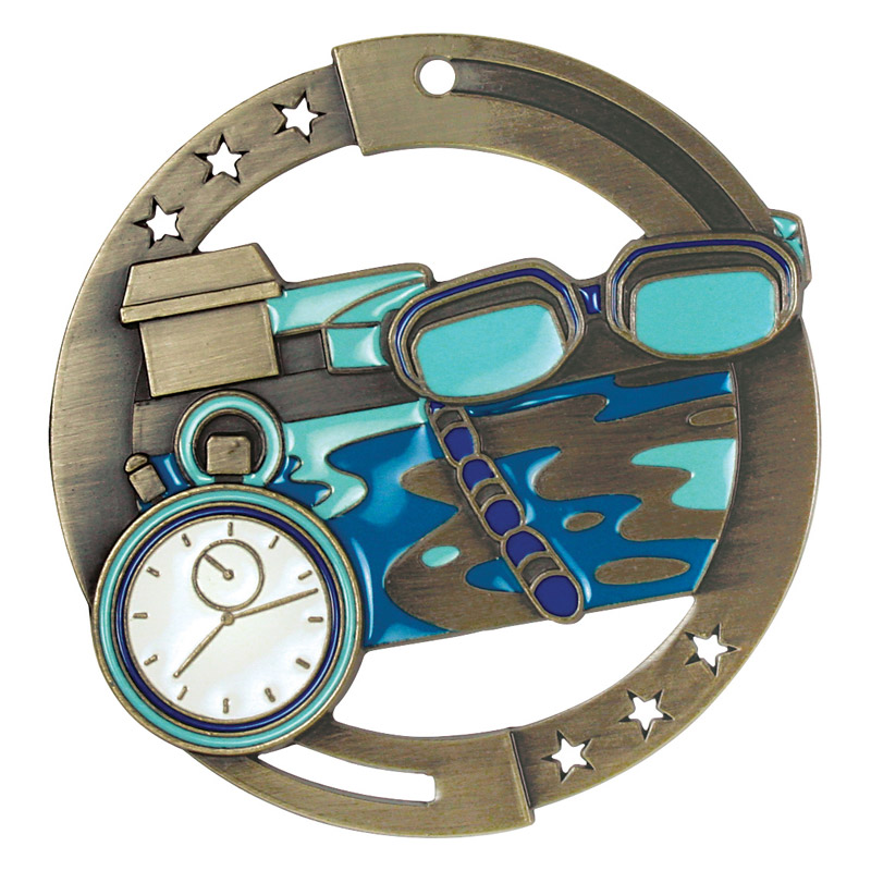 enamel swimming bronze