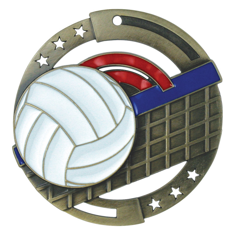 enamel volleyball bronze