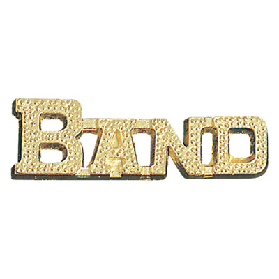 band  letters  chenille pin