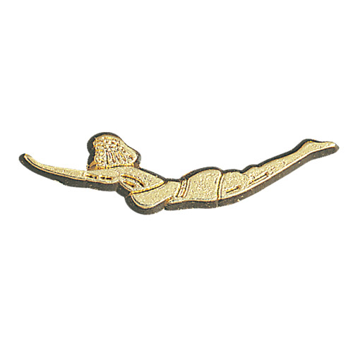 female swimmer chenille pin
