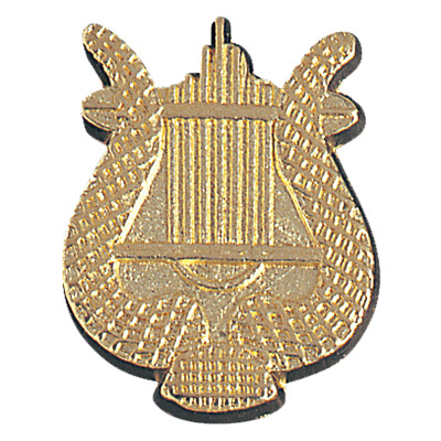 music lyre chenille pin