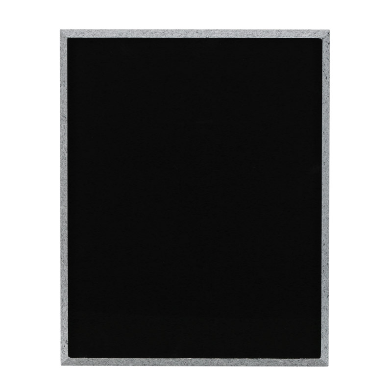 9x12 zwart stenen randplaquette