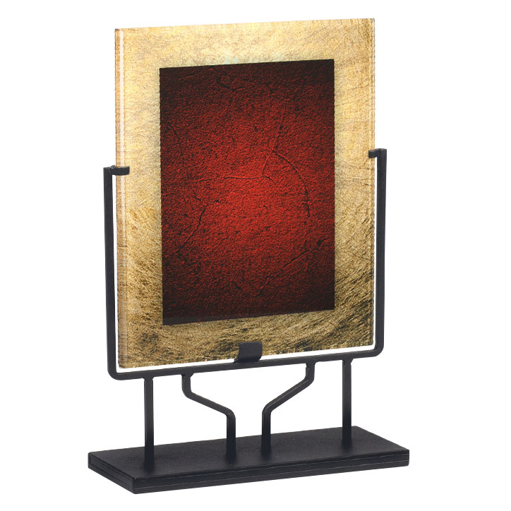 9.5x15 gold sienna plq w hld