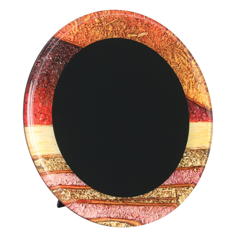 8.5 round autumn hrvst plq