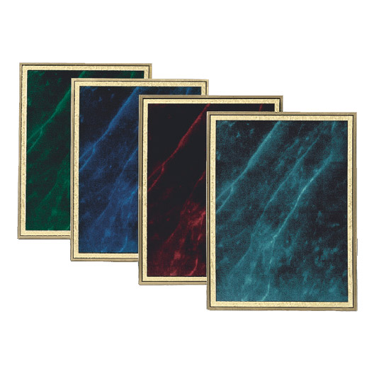 5 x7 green marble mist plat