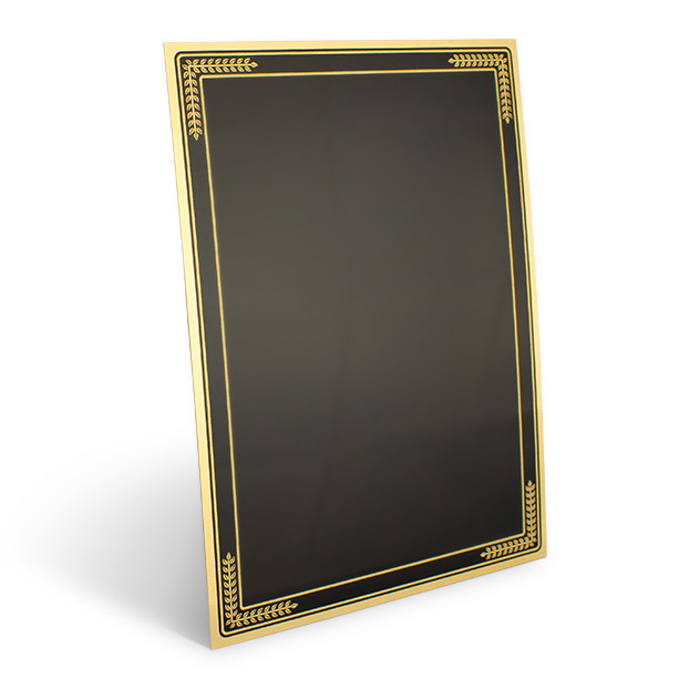 brass plate black 10