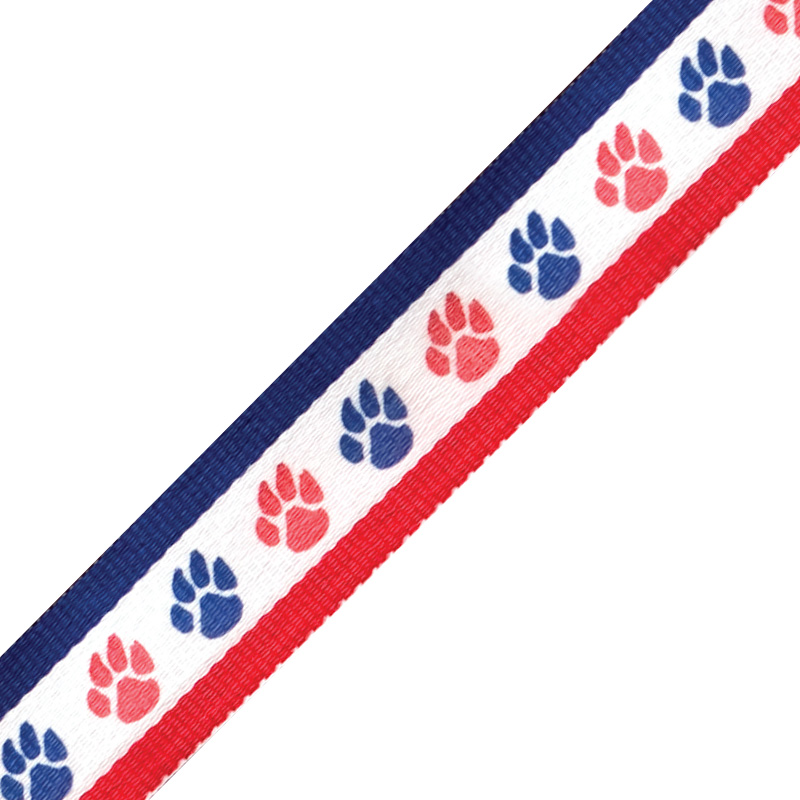 7 8 ribbon paw print w o clip