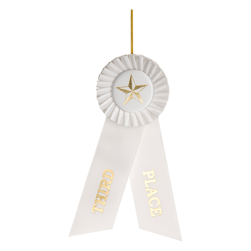 2nd place rosette ribbon red