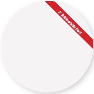white sublimation alum 3 disk
