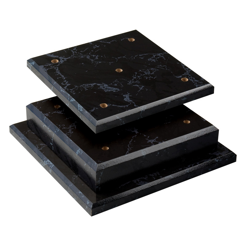 4 post set stap zwart 9