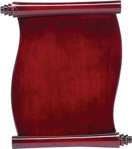 scroll plaque