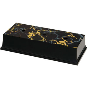 hoge voet vierkant zwart 3hc