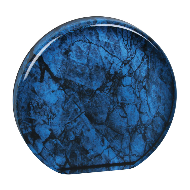 4 blue acrylic round stand u
