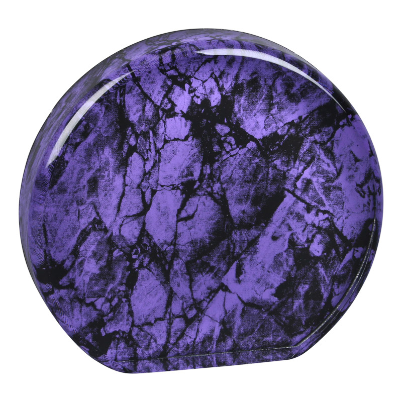 4 purple acrylc round stand