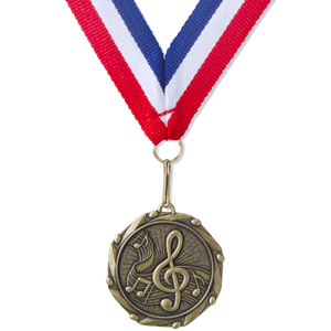 medaille met lint muziek