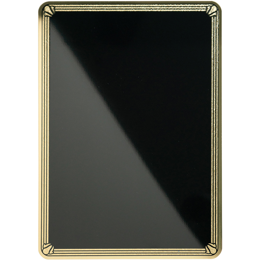 7 X10 BLACK BRASS PLSTEEL PLQ