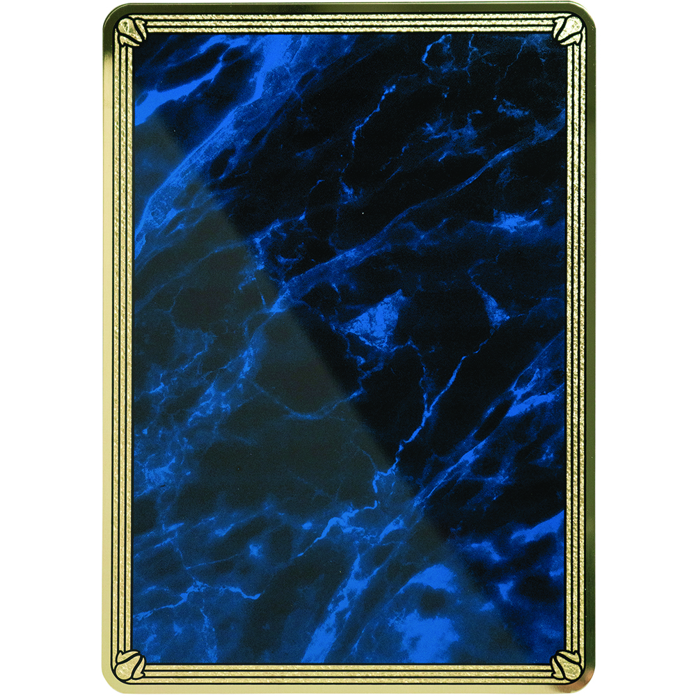 7 x 10 BLAUW MESSING PLSTEEL PLQ